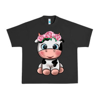 Pigment Black cute cow Urban Heavy Tee - texasbilliewilder