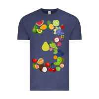 Vintage Denim Number 3 Fruit 3rd birthday party fruit themed gift Idea Vintage Tee - minhPixels