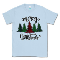 Dusty Blue Merry Christmas Trees Classic Tee - Bettercallsaul