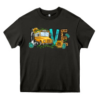 Asphalt school bus love Heavy Core Tee - NancyCooperArtShop