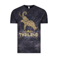 Cloud Black Thai Flag Vacation Bangkok Travel Thailand Vintage Tee - minhPixels