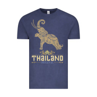 Vintage Denim Thai Flag Vacation Bangkok Travel Thailand Vintage Tee - minhPixels