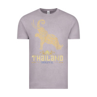 Vintage Zinc Thai Flag Vacation Bangkok Travel Thailand Vintage Tee - minhPixels