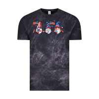 Cloud Black 4th of july gnomes libbey glass Vintage Tee - RanaPortraitStore