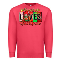 Cardinal just a girl who loves christmas Premium Sweatshirt - CowhideDigitalArt