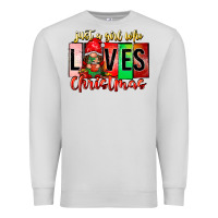Dove Grey just a girl who loves christmas Premium Sweatshirt - CowhideDigitalArt