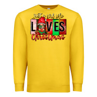 Lemon just a girl who loves christmas Premium Sweatshirt - CowhideDigitalArt
