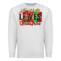 Oatmeal Heather just a girl who loves christmas Premium Sweatshirt - CowhideDigitalArt