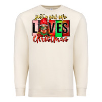 Sandshell just a girl who loves christmas Premium Sweatshirt - CowhideDigitalArt