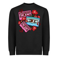 Black valentines day casette olivia Heavyweight Sweatshirt - OliviaCreatesArt