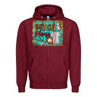 Burgundy pitch please mouse pad Zipper Hoodie - BundleAndBundleShop