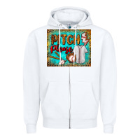 White pitch please mouse pad Zipper Hoodie - BundleAndBundleShop