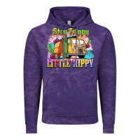 Cloud Purple stay trippy little hippy Vintage Hoodie - NancyCooperArtShop