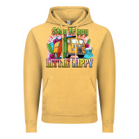 Vintage Mustard stay trippy little hippy Vintage Hoodie - NancyCooperArtShop