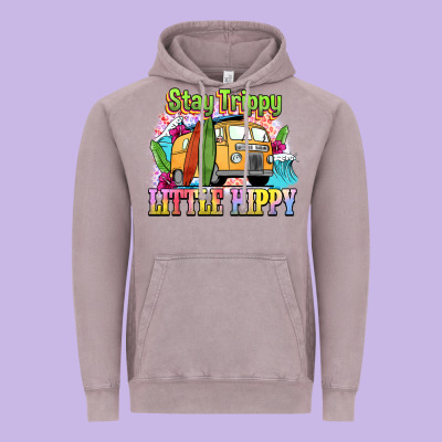 Stay Trippy Little Hippy Vintage Hoodie Designed By Nancycooperartshop