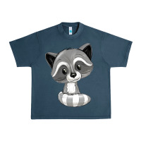 Midnight Navy raccoon Urban Heavy Tee - texasbilliewilder