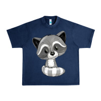 Navy raccoon Urban Heavy Tee - texasbilliewilder