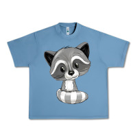 Pebble Blue raccoon Urban Heavy Tee - texasbilliewilder