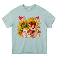 Arona valentines day sunflowers with bear hjf Heavy Core Tee - NancyCooperArtShop