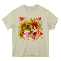 Mossy valentines day sunflowers with bear hjf Heavy Core Tee - NancyCooperArtShop