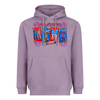 Lavender american mini Heavyweight Hoodie - CowhideDigitalArt