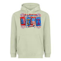 Matcha american mini Heavyweight Hoodie - CowhideDigitalArt