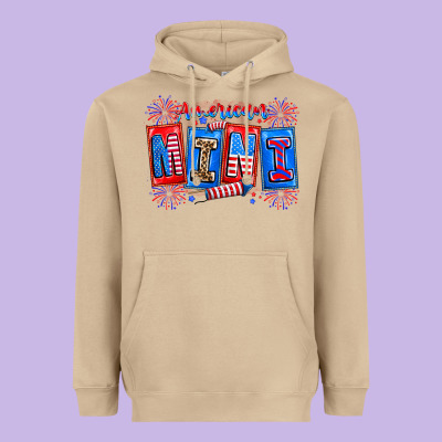 American Mini Heavyweight Hoodie Designed By Cowhidedigitalart