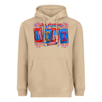 Mushroom american mini Heavyweight Hoodie - CowhideDigitalArt