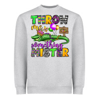 Heather Grey throw me something mister mardi gras olivia Heavyweight Sweatshirt - OliviaCreatesArt