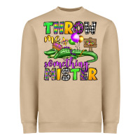 Mushroom throw me something mister mardi gras olivia Heavyweight Sweatshirt - OliviaCreatesArt
