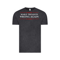 Vintage Black Make Treason Wrong Again Political Resist Lying Anti-Trump Vintage Tee - minhPixels