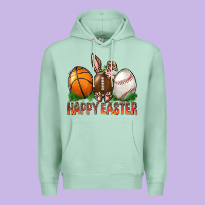Happy Easter Sports Premium Hoodie Designed By Bundleandbundleshop