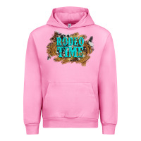 Fuchsia Pink rodeo time  with leopard and cowhide Urban Hoodie - Artiststas