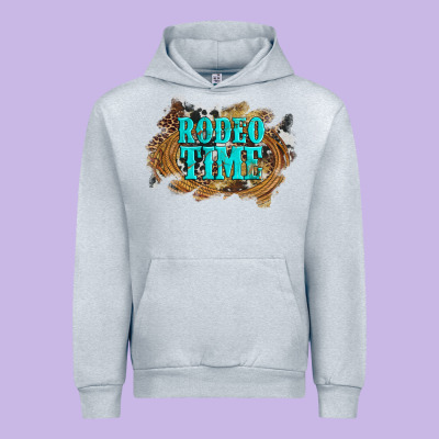 Rodeo Time  With Leopard And Cowhide Urban Hoodie Designed By Artiststas