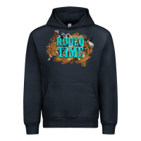 Navy rodeo time  with leopard and cowhide Urban Hoodie - Artiststas