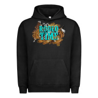 Pigment Black rodeo time  with leopard and cowhide Urban Hoodie - Artiststas
