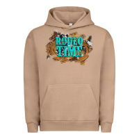 Pigment Burro rodeo time  with leopard and cowhide Urban Hoodie - Artiststas