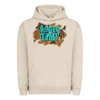Pigment French Oak rodeo time  with leopard and cowhide Urban Hoodie - Artiststas