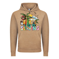 Vintage Coffee Let's go surfing Vintage Hoodie - NancyCooperArtShop