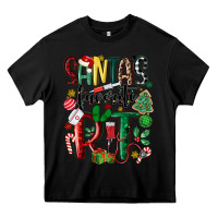 Black santas favorite rt nurse Heavy Core Tee - MaliasSmallBusiness