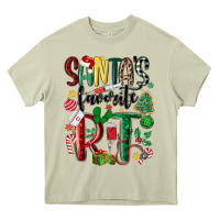 Mossy santas favorite rt nurse Heavy Core Tee - MaliasSmallBusiness