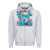 Heather Grey valentines day love letter and envelope Zipper Hoodie - BundleAndBundleShop