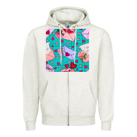 Oatmeal Heather valentines day love letter and envelope Zipper Hoodie - BundleAndBundleShop