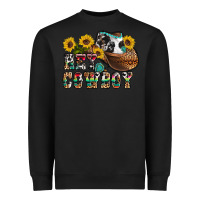 Black hey cowbow Heavyweight Sweatshirt - OliviaCreatesArt