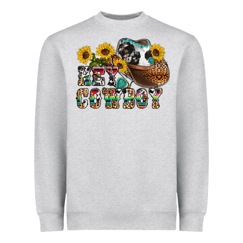 Hey Cowbow Heavyweight Sweatshirt by OliviaCreatesArt | Teevron