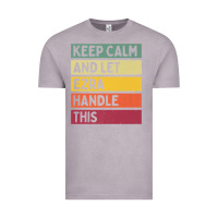 Vintage Zinc Keep Calm And Let Ezra Handle This Funny Retro Quote Vintage Tee - minhPixels