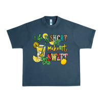 Midnight Navy life is  make it sweet Urban Heavy Tee - NancyCooperArtShop