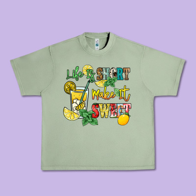 Life Is  Make It Sweet Urban Heavy Tee Designed By Nancycooperartshop