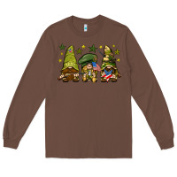 Chestnut Army Gnomes 4th of july Long Sleeve Tee - HowdyJamesFarm