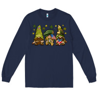 Navy Army Gnomes 4th of july Long Sleeve Tee - HowdyJamesFarm